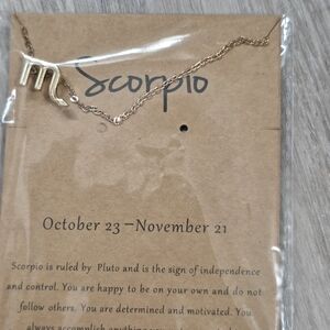 Scorpio Zodiac Gold Necklace